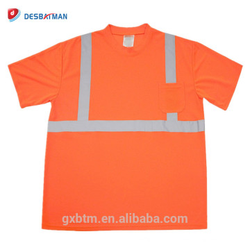Открытый дорожные работы Привет ВИС светоотражающие безопасности пользовательских рубашки т оптом 2 класса строительных экипажа шею высокая видимость футболка
